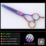 Rainbow Titanium Coating Hairdressing Scissors (CF-630R)