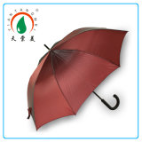 Advertising Umbrella Logo Customized Auto Open Golf Umbrella with Plastic Hook Handle