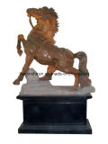 Marble Horse Carving Sculpture (GB021) 