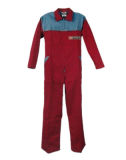 Red and Blue Safety Working Overall with Cotton Fabric (HS-O005)