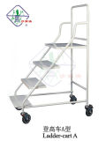Supermarket Metal Ladder Cart