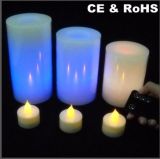 Colorful Change Remote Control Flashing Candle