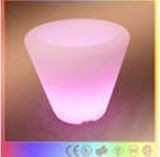 Plastic Rechargeable Light up LED Ice Bucket with Battery