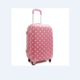 Pink Panle with White Dots Luggage Sets for Girls