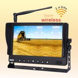 Rear View Camera with Wireless Backup Camera Video Monitor Grain Cart, Horse Trailer, Livestock, Tractor, Combine, RV - Universal, Waterproof, up to 4 Camera