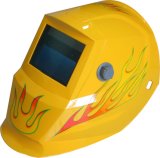 Yellow Flame Picture Power Auto Darken Welding Helmet