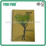 Environmental Craft Paper Spiral Notebook