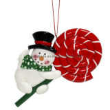 Clay Dough Snowman Ornament (BKC0116)