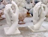 Carved Marble Abstract Hands Sculpture (sk-2422)