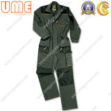 Men's Workwear Coverall - Polyester/Cotton Fabric Workwear Coverall Long Sleeve with Zipper at C/F, Elastic at Waist Uwc08