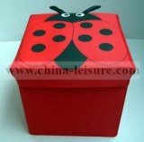 Kids' Foldable Storage Box/Stool with Cartoon Pattern (HMD-003)