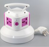 2.8m Cables Outlets ABS Plug Extension Sockets with Handle