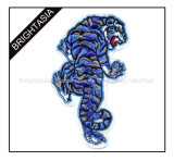 Embroidery Patch Custom Tiger Emblem for Clothing (BYH-10997)