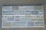 3D Decorative Chamfering Ivory Slate Quartz Stone Cladding