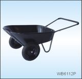 Wb6112p Wheel Barrow with Twin Wheel and Plastic Tray