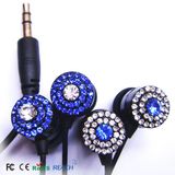 Cheap MP3 Color Designed Fake Diamond Earphone