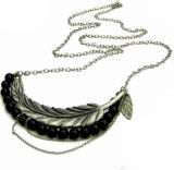 Fashion Vintage Jewelry Leaf Necklace (HNK-10049)