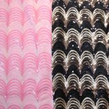 100% Nylon Mesh Embroidery with 5mm Sequin