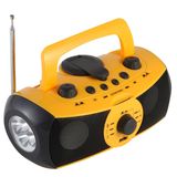 Shenzhen Manufacture Hot Selling Crank MP3 Speaker & Music Speaker with FM/Am Radio Peter Liu