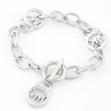 Personality Letter Silver Plating Chain Alloy Bracelet