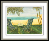 Handpainted PS Frame Spray Seaside Leisure Painting Oil Painting