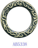 Zinc Alloy Circle for Garment-Ab5338