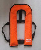 Double Air Chamer Inflatable Life Jacket with Manual and Automatic