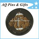 Souvenir Coin with Enamel Color, Metal Challenge Coin