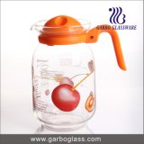1.6L Blown Glass Jug with Fancy Design Printing