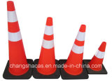 Professional Manufacturer Traffic Road Safety Black Base Cono Cone
