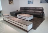 Classical Living Room Genuine Leather Sofa