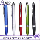Multi-Color Available Metal Luster Clip Ballpoint Pen with Rubber Tip