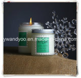White Scented Soy Wax Jar Candle with Lid
