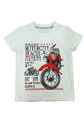 Cotton Boy T-Shirt with Printed in Short Sleeve for Children Wear (STB015)