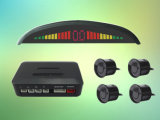 Big Crescent 3-Color Bar LED Revers Sensor Kit 4 Car Parking Sensor Distance Control Buzzer Warning