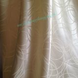 Yellow Big Jacquard Circle Blackout Curtain Fabric Home Textile