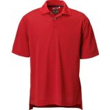 Golf Polo Shirt White Stripe Men's Medium Sports Wear