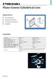 Plano Convex Cylindrical Lens