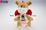 Lovely En71 Approved Brown Plush Stuffed Dinosaur Children Toy with Scarf Bos1200