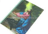 3D Spiral Colorful PP Notebook