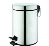 Stainless Steel Pedal Trash Can/ Dust Bin/ Bathroom Set