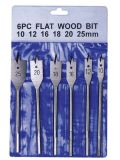6PC Flat Wood Bits Set