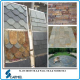 Natural Multicolor Slate for Roof/Wall/Flooring