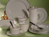 Porcelain Embossed Dinner Set