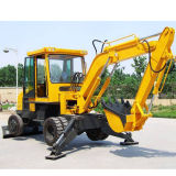 CE Approved Hydraulic Wheel Excavator for Digging