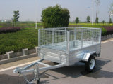 6X4 Box Trailer Tipping Trailer with Cage