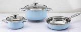 3PCS Commercial Stainless Steel Stock Pot