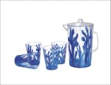 Plastic Blue Coral Cold Water Pitcher (NR-3159 blue)
