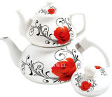 Enamel and Porcelain Tea Kettle (HWC90001)