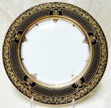 Elegant Black&Exquisite Gold Decoraiton of Dishes/Porcelain Set K6882-Y7